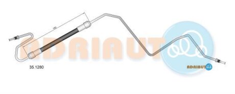 Фото 1 - peugeot гальмівний шланг 207 1.4/1.6 06- ADRIAUTO 35.1280 PEUGEOT Гальмівний шланг 207 1.4/1.6 06- ADRIAUTO 35.1280 (фото 1)