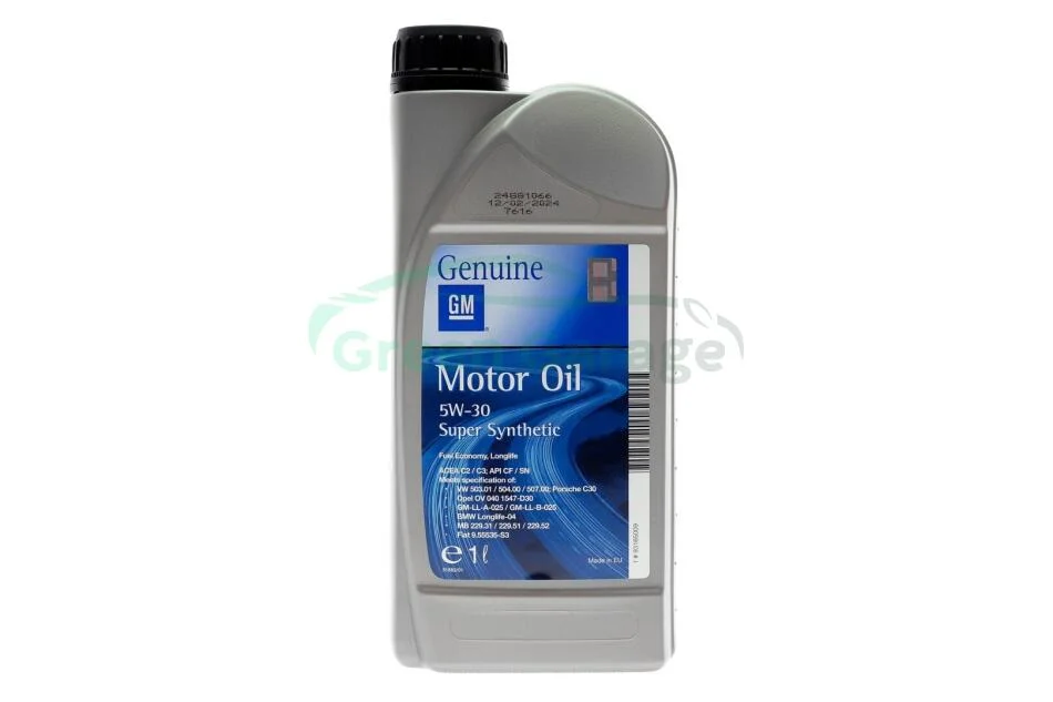 Олива моторна Super Synthetic SAE 5W30 (504/507) (1 Liter) GM 93165009 (фото 1)