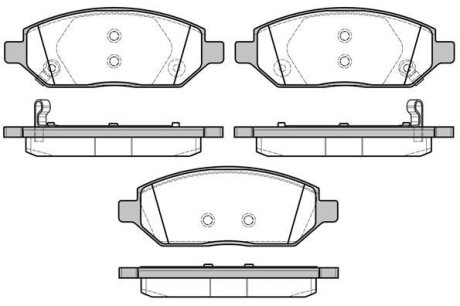 OPEL колодки гальм. передн. Karl 1,015- REMSA 1674.02