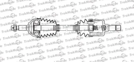 CITROEN Полуось лів. L=693mm, 28/37 зуб. C5 III 2.0 HDi 140 08-, JUMPY 2.0 HDi 140 07-16, FIAT SCUDO 2.0 D Multijet 11-16, PEUGEOT 407 SW 2.0 HDi 135 04-10 TRAKMOTIVE 301109