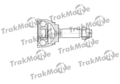 HYUNDAI К-кт ШРКШ 25/30 зуб. LANTRA II (J-2) 1.5 12V 96-00, MITSUBISHI LANCER V Station Wagon 1.6 16V 92-03 TRAKMOTIVE 400649