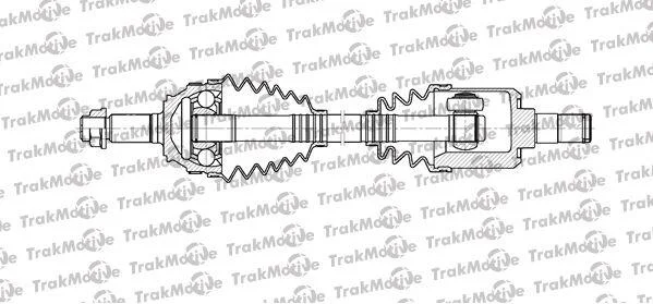 LAND ROVER Полуось прав. L=590mm 28/25 зуб FREELANDER I (L314) 2.0 Td4 4x4 01-06 TRAKMOTIVE 301115 (фото 1)