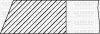 Комплект поршневих кілець (на 1 поршень) OPEL Vectra c 1.8 (81/0.5) (1.2/1.2/2) YENMAK 9109219050 (фото 2)