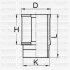 Гильза цилиндра (размер отв. 76,00/STD) RENAULT Rapid/19/Super 5 1,4 -94 YENMAK 5105904000 (фото 1)