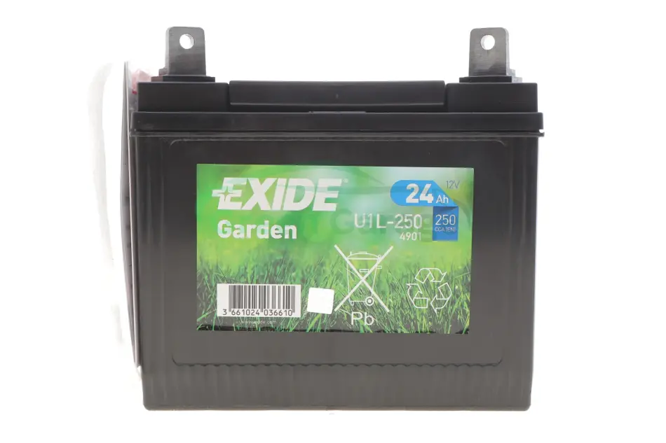 Аккумуляторная батарея 24Ah/250A (197x132x186/+L) (Garden) EXIDE U1L250 (фото 1)
