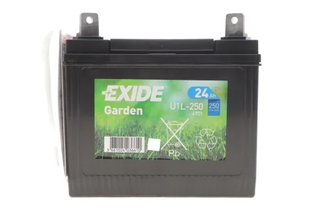 Аккумуляторная батарея 24Ah/250A (197x132x186/+L) (Garden) EXIDE U1L250