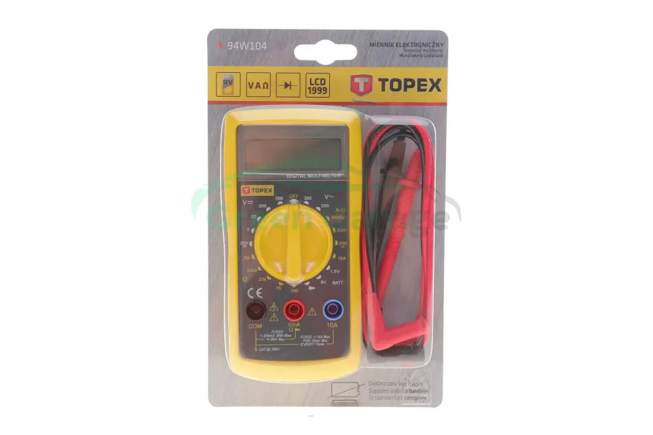 Мультиметр цифровий TOPEX 94W104 (фото 1)