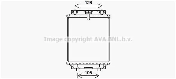 AVA AUDI Радіатор системи охолодження двигуна SEAT, SKODA, VW AVA COOLING AI2415 (фото 1)
