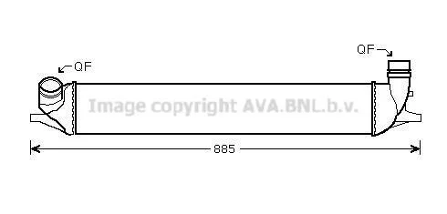 AVA RENAULT Інтеркулер Laguna III 2.0 16V/2.0dCi 07- AVA COOLING RTA4426 (фото 1)
