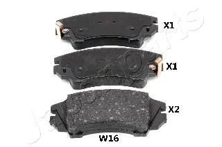 OPEL гальмівні колод. передн. Astra J/K,Insignia 08- JAPANPARTS PAW16AF (фото 1)