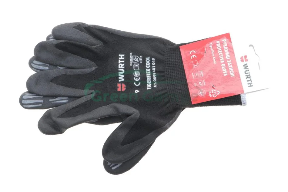 Рукавиці захисні TIGERFLEX COOL, нейлон, покриття нітрил, пара, р.9 {арт. } WURTH 0899401049 (фото 1)