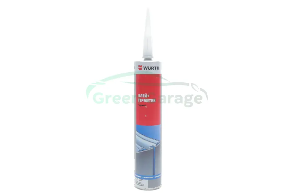 Клей-герметик K+D, комбінований, поліуретановий, чорний, 300 ml {арт. } WURTH 08901003 (фото 1)