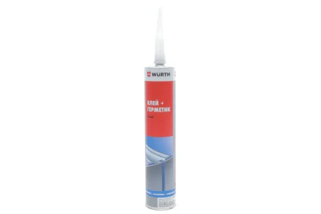 Клей-герметик K+D, комбінований, поліуретановий, білий, 300 ml {арт. } WURTH 08901001