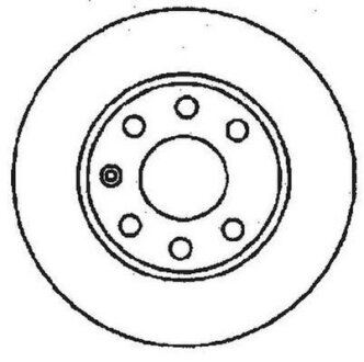OPEL диск гальмівний передній Astra F,Corsa,Kadett D/E,Vectra A 1.0/1.8 81-00 JURID 561158JC