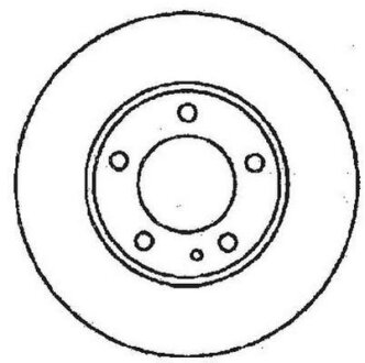 BMW диск гальмівний передній 316/318I E36 11/90- JURID 561550JC