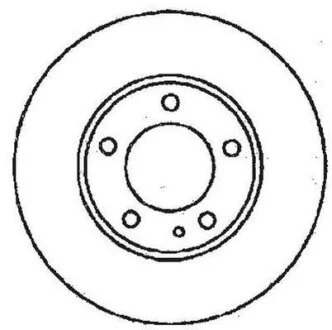 BMW диск гальмівний передній 316/318I E36 11/90- JURID 561550JC