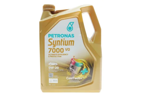 Олива моторна SYNTIUM 7000 VO 0W-20 SP (5L) Petronas 70721M12EU