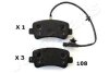 NISSAN гальмівні колодки задн.Interstar,Renault Master III 10- JAPANPARTS PP-108AF (фото 1)