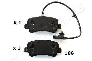 NISSAN гальмівні колодки задн.Interstar,Renault Master III 10- JAPANPARTS PP108AF