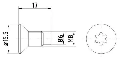 HELLA RENAULT(1кмт-2шт) болт гальмівного диска Dacia Dokker,Duster,Logan,Sandero,Fiat,DB,Nissan,Opel Movano,Vivaro,Clio,Kangoo,Laguna,Master II,Trafic II,Megane,Scenic HELLA PAGID 8DZ 355 209041