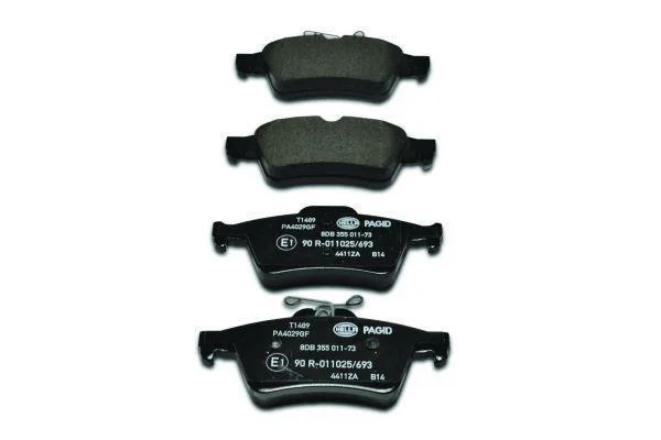 HELLA FORD гальмівні колодки диск. задн. Focus II, Mazda 3, Vectra C, Citroen C5 III 08-, Peugeot, Renault HELLA PAGID 8DB 355 011731 (фото 1)
