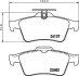 HELLA FORD гальмівні колодки диск. задн. Focus II, Mazda 3, Vectra C, Citroen C5 III 08-, Peugeot, Renault HELLA PAGID 8DB 355 011-731 (фото 2)