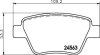 Комплект гальмівних накладок, дискове гальмо HELLA PAGID 8DB 355 014-021 (фото 2)
