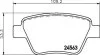 HELLA VW гальмівні колодки задн.Audi A1,3,Seat,Skoda Octavia,SuperB,Yeti,Caddy III,Golf VI,Touran 06- HELLA PAGID 8DB 355 014021 (фото 2)