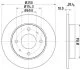 HELLA PRO MITSUBISHI гальмівний диск задн. COLT CZC VI 1.5 06, COLT VI 1.1, 1.3, 1.5 04-, SMART HELLA PAGID 8DD 355 111531 (фото 1)