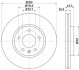 HELLA PRO HIGH CARBON CHEVROLET диск гальмівний передн.Cruze 1.6 09-,Opel Astra j (16) D=300 HELLA PAGID 8DD 355 129171 (фото 1)