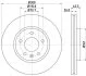 HELLA PRO HIGH CARBON CHEVROLET диск гальмівний передн.Cruze 1.6 09-,Opel Astra j (16) D=300 HELLA PAGID 8DD 355 129171 (фото 1)