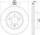 HELLA PRO LAND ROVER гальмівний диск передн. DISCOVERY III, DISCOVERY IV, RANGE ROVER SPORT I HELLA PAGID 8DD 355 118641 (фото 1)