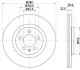 HELLA PRO AUDI диск гальмівний перед. (вентил.) A3, VW Golf 4 SKODA Octavia SEAT (280*22) HELLA PAGID 8DD 355 105381 (фото 1)