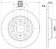 HELLA VW диск гальмівний задній AUDI A6 2.0i 2.4i 2.7TDI 2.8FSI 3.0i 05- (302*11.7) HELLA PAGID 8DD 355 111181 (фото 1)