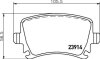 HELLA VW гальмівні колодки задн. AUDI A3 03-Golf V, Caddy, Touran SKODA Octavia HELLA PAGID 8DB 355 011771 (фото 2)