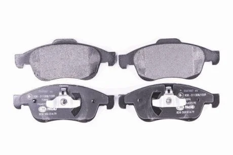 Комплект гальмівних накладок, дискове гальмо HELLA PAGID 8DB 355 014791