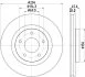 HELLA PRO MITSUBISHI диск гальмівний передн. ASX, Dodge Caliber, Avenger 07- HELLA PAGID 8DD 355 115911 (фото 1)
