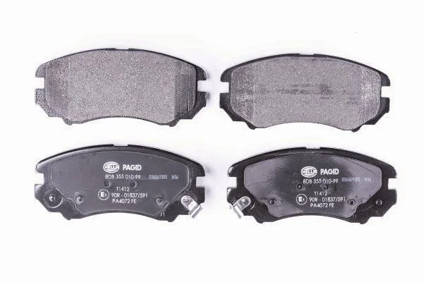 Комплект гальмівних накладок, дискове гальмо HELLA PAGID 8DB 355 010991 (фото 1)