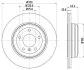 HELLA PRO HIGH CARBON BMW диск гальмівний задн. (вентил.) 5-serie E60/61 HELLA PAGID 8DD 355 128121 (фото 1)