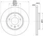HELLA PRO HIGH CARBON VW диск гальмівний задн. (вентил.) T5 03- (294*22) HELLA PAGID 8DD 355 128031 (фото 1)