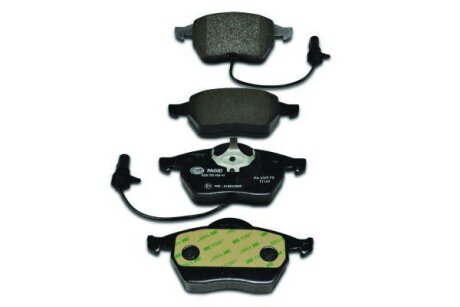 HELLA VW колодки передні Passat,Audi A4/A6 (прямокутний роз єм датчика) HELLA PAGID 8DB 355 008-411