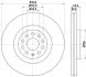 HELLA PRO HIGH CARBON AUDI диск гальм. передн. A3, Q3, SEAT, SKODA, VW HELLA PAGID 8DD 355 129241 (фото 1)
