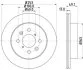 HELLA PRO OPEL гальмівний диск передн. AGILA (A) 00-, SUBARU, SUZUKI HELLA PAGID 8DD 355 111591 (фото 1)