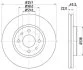 HELLA PRO FIAT гальмівний диск передн. Doblo 1.6, Stilo CITROEN Nemo HELLA PAGID 8DD 355 103971 (фото 1)