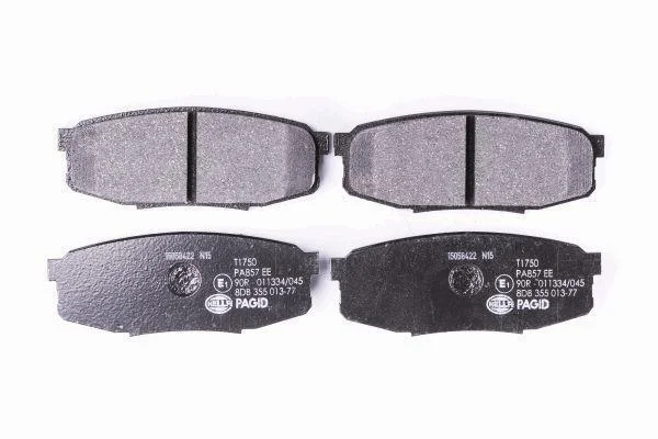 Комплект гальмівних накладок, дискове гальмо HELLA PAGID 8DB 355 013771 (фото 1)