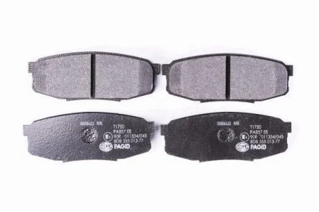 Комплект гальмівних накладок, дискове гальмо HELLA PAGID 8DB 355 013771