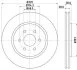 HELLA PRO NISSAN диск гальмівний передн. Navara, Pathfinder (17) HELLA PAGID 8DD 355 119001 (фото 1)