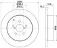 HELLA PRO TOYOTA гальмівний диск задн. AVENSIS 1.6, 1.8, 2.0 03- HELLA PAGID 8DD 355 111671 (фото 1)