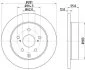 HELLA PRO TOYOTA гальмівнй диск задн. Rav 4 III,IV 2.0-2.2 06- HELLA PAGID 8DD 355 118881 (фото 1)