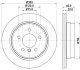 HELLA PRO BMW диск гальмівниий задн.1 E81/87,3 E90,X1 E84 05- HELLA PAGID 8DD 355 117831 (фото 1)